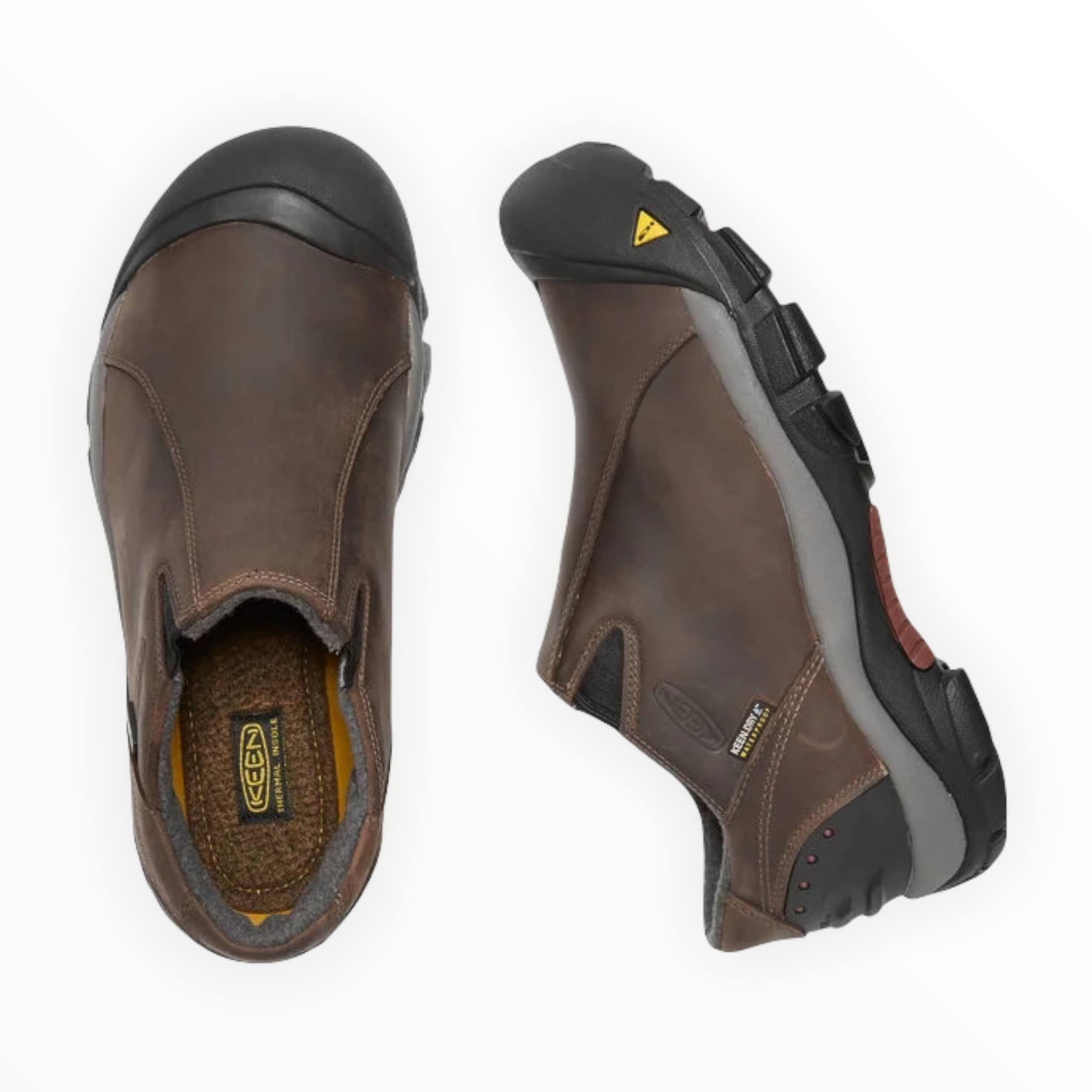 Keen Men&s Brixen Waterproof Low (8.5 Slate Black/Madder Brown)