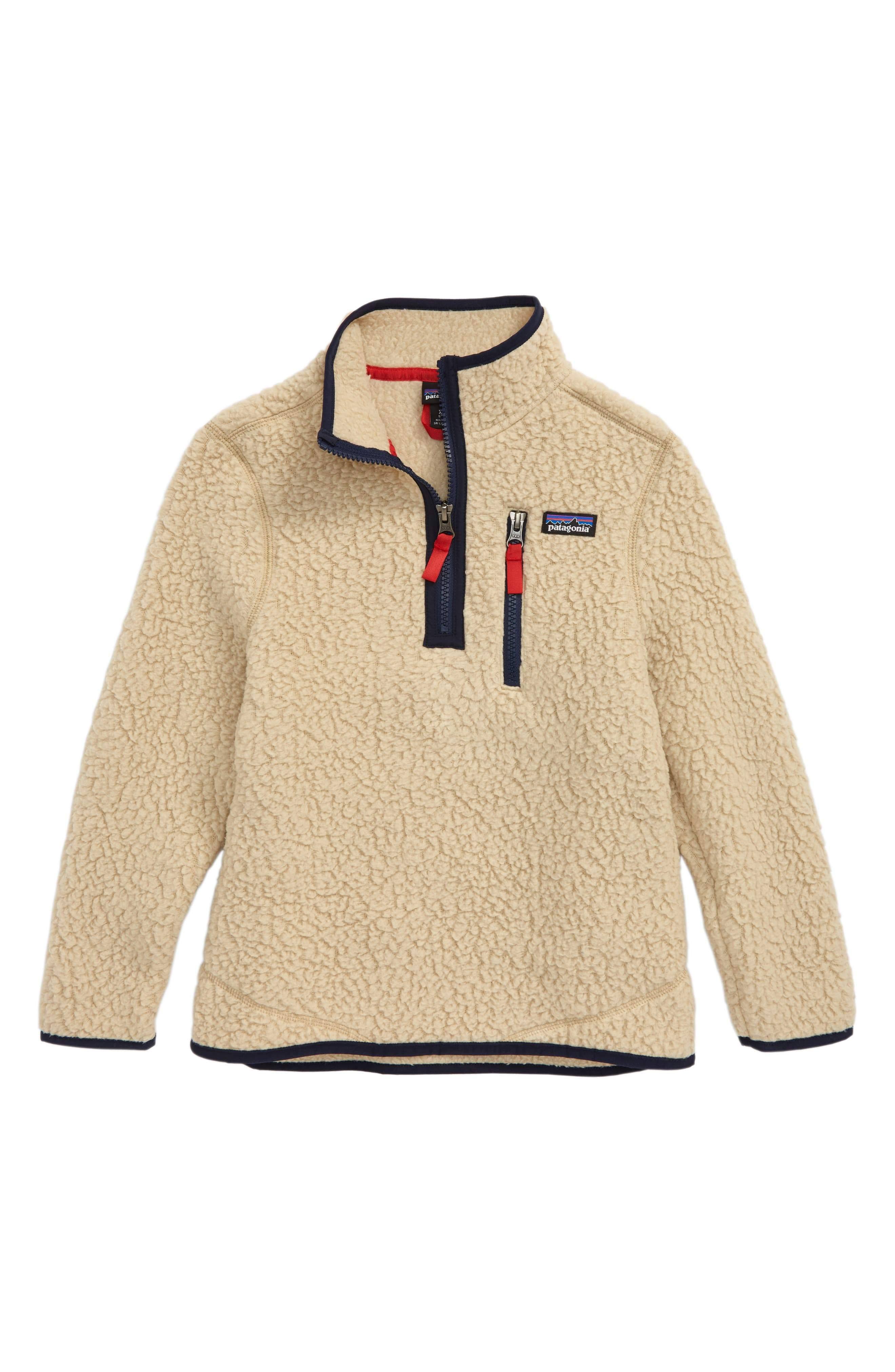 Patagonia Boys Retro Pile 1/4 Zip El Cap Khaki / M
