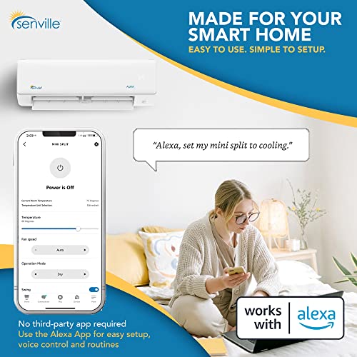 Senville 36000 BTU Multi Zone Mini Split Air Conditioner Cold-Climate Heat Pump