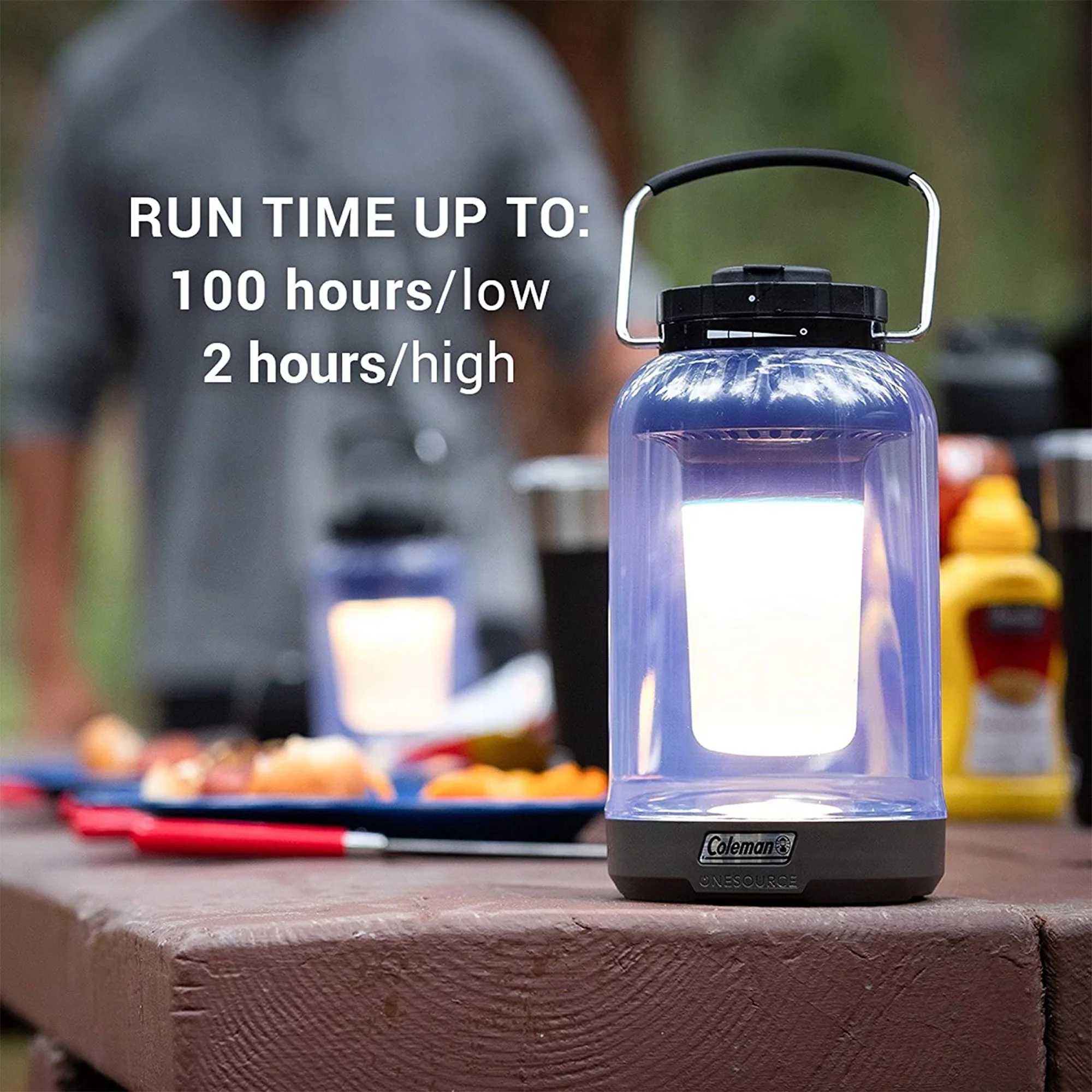 Coleman OneSource 1000 Lumens Outdoor Lantern w/ Charging Station (2 Pack)