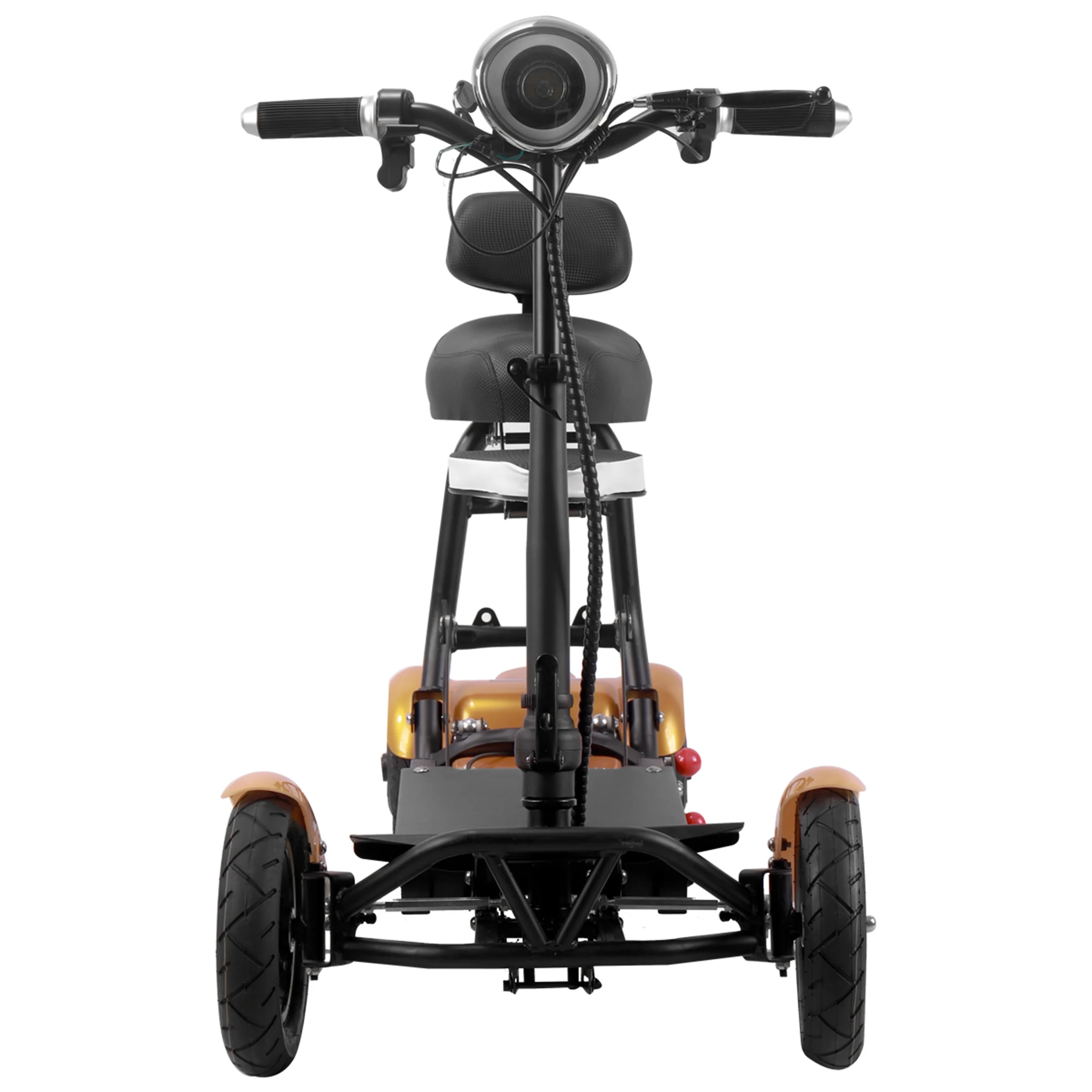 Bangeran Electric Mobility Scooter, 4 Wheel Foldable Portable, Up to 12 Miles - Blue