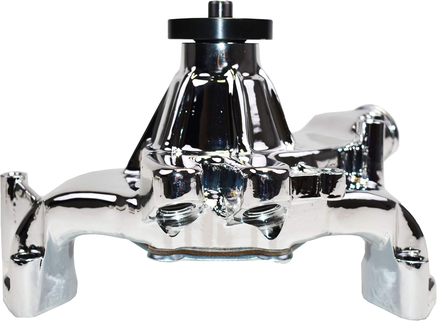 A-Team Performance - 8-Blade Aluminum 5/8" Volume Long Water Pump - Compatible with Big Block Chevrolet 396 402 427 454 Chrome