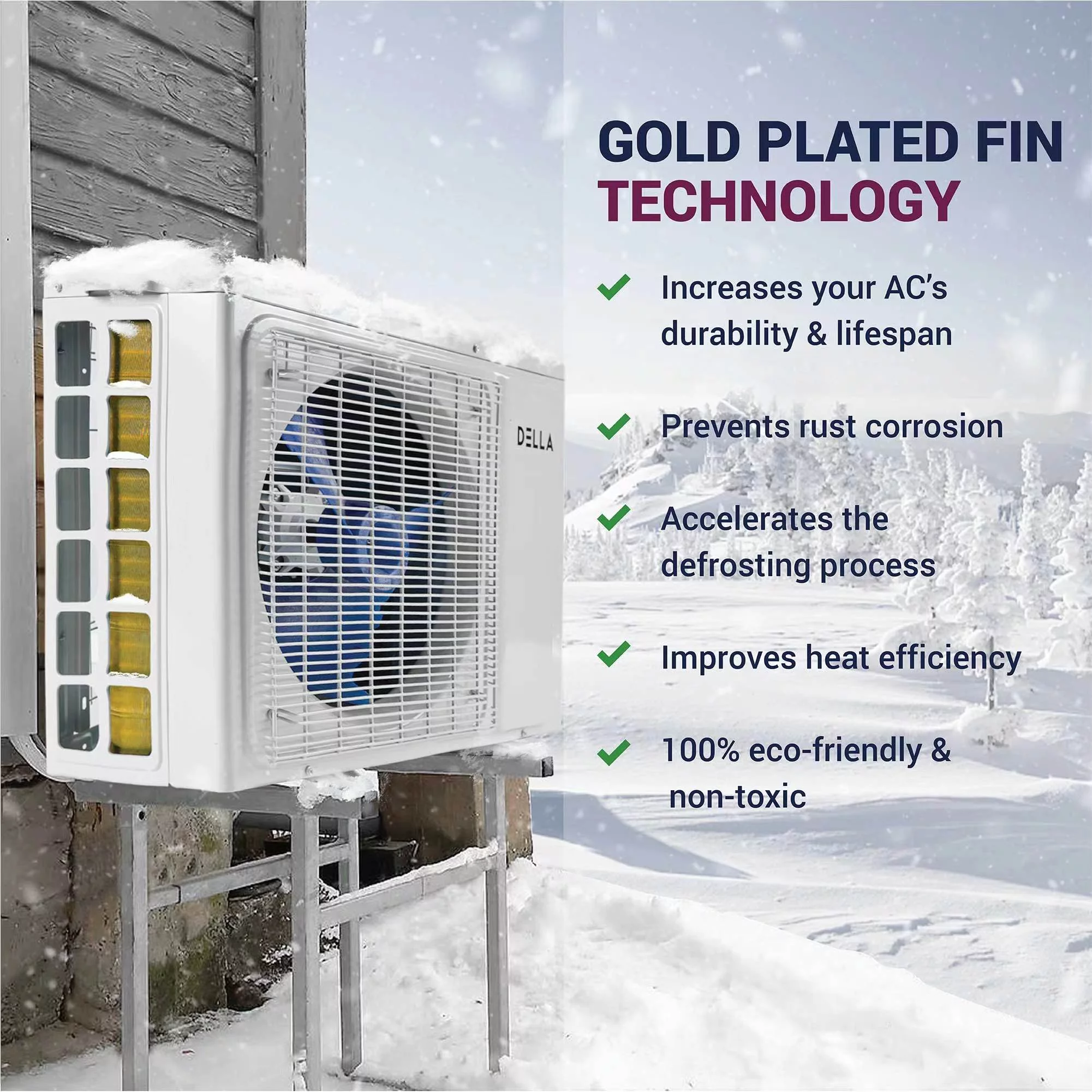 DELLA 18K BTU ODU 2 Zone 9000 12000 BTU 19 SEER 208/230V Cools Up to 950 Sq.Ft Wifi Energy Efficient Multi Zone Ductless Mini Split Air Conditioner Heat Pump Full Set with 16ft Installation Kits