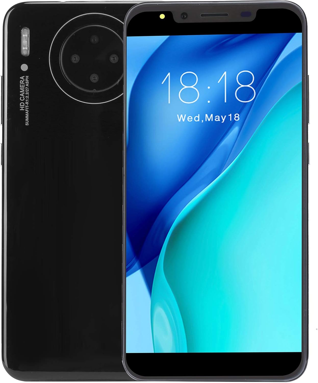 KIKYO Unlocked Smartphones,M30PLUS 5.72 in HD Dual SIM Unlocked Cell Phones,512MB + 4G,2MP + 2MP,1800mAh Capacity Battery Android Phone(Blue)