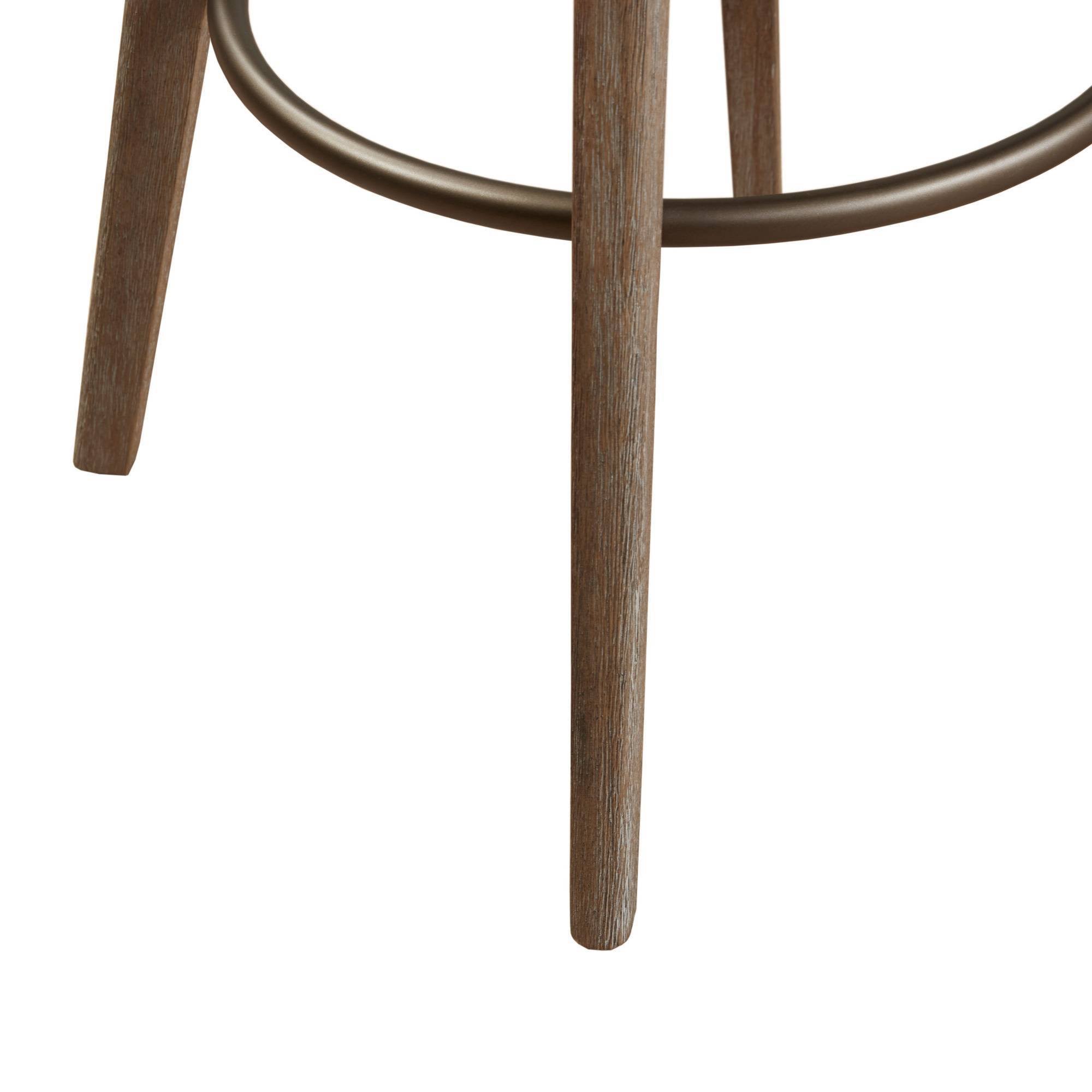 Madison Park Grey Pearce Bar Stool with Swivel Seat