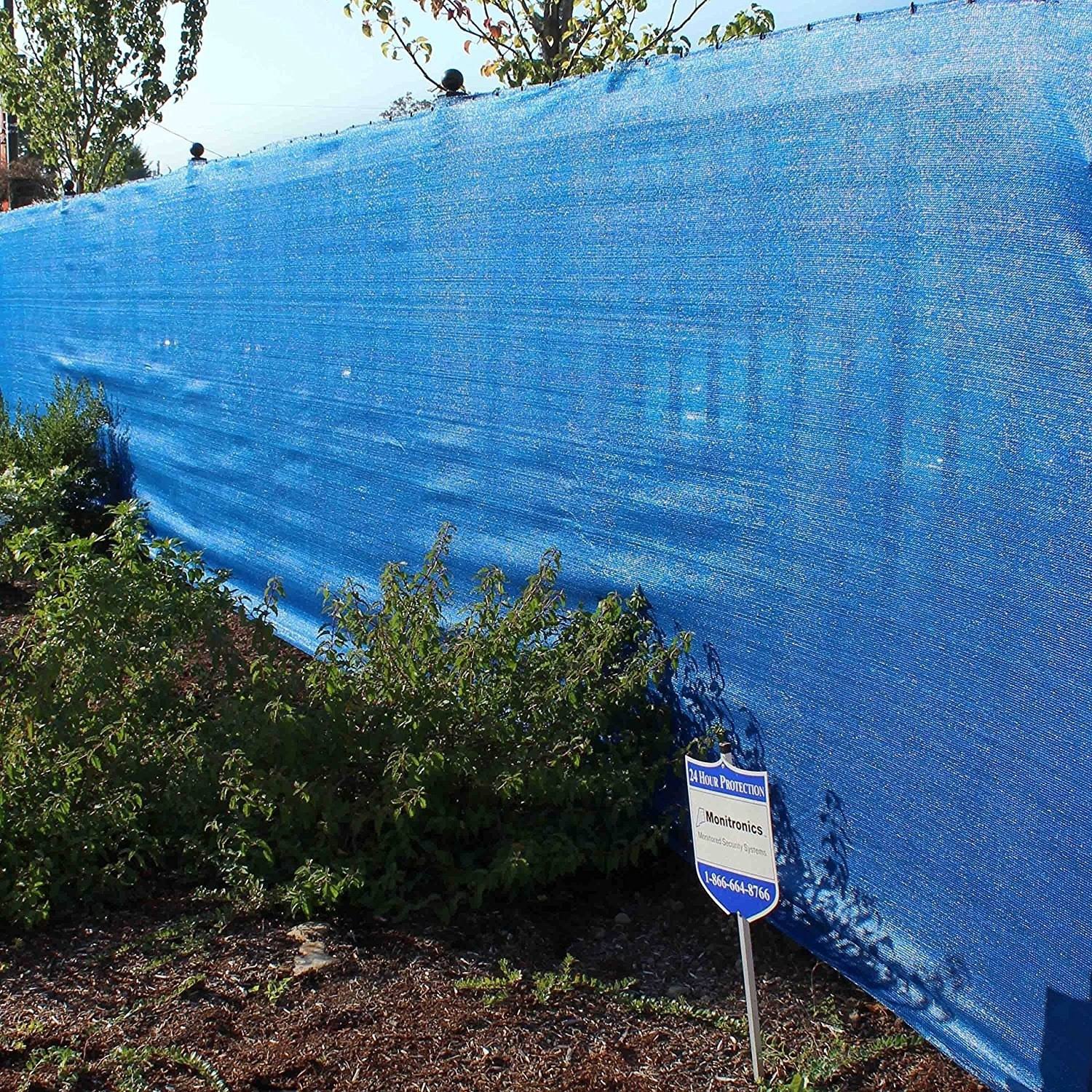 Aleko Sample Eye Outdoor Backyard Fencing Privacy Windscreen, Blue - Megean