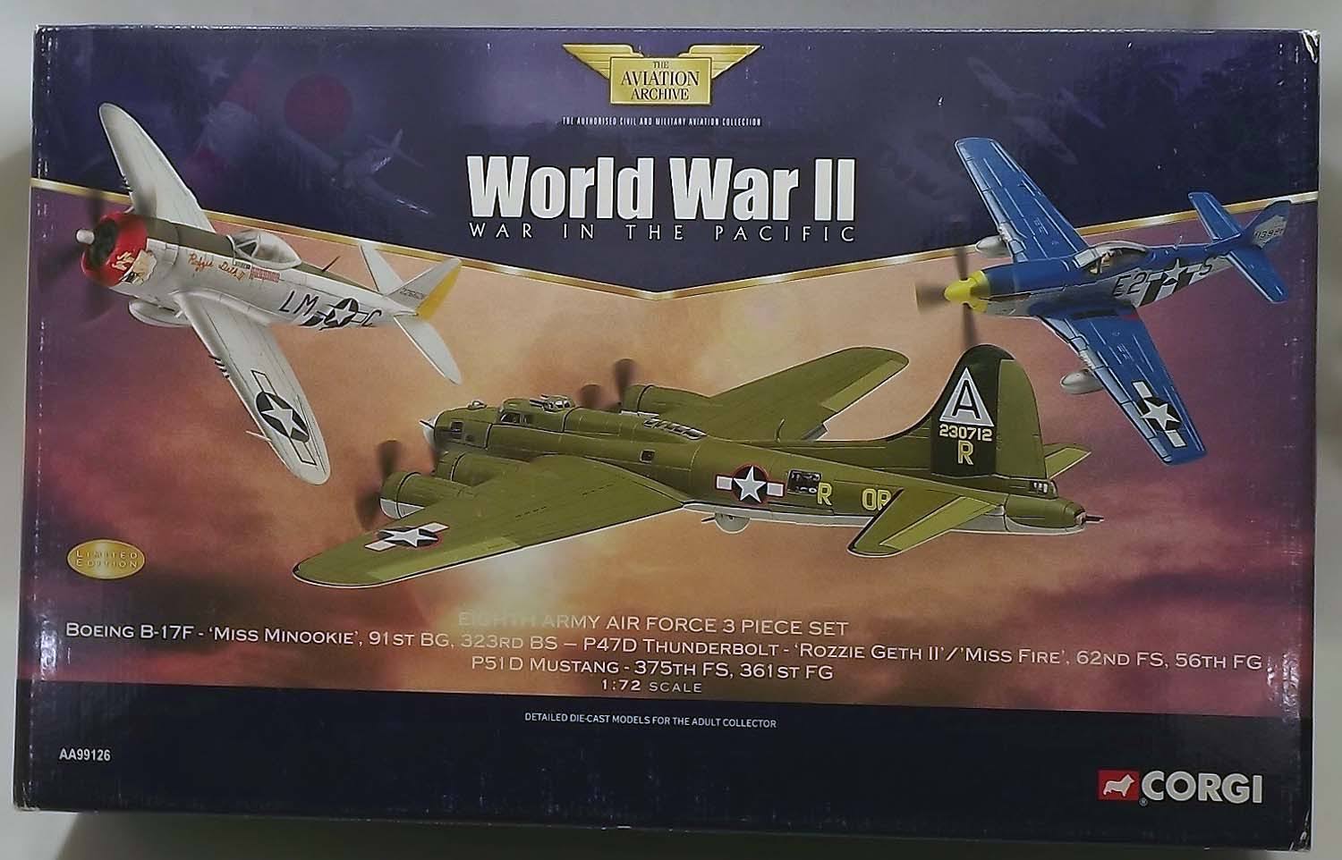 Corgi Aviation Archive 1:72 USAAF 8th Army Air Force Set Boeing Musta
