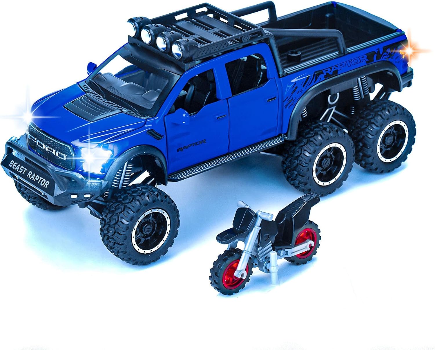 Toy Trucks Pickup Model Cars F150 Metal Diecast Cars Trucks for 3 Year Old Boys and up (Black)