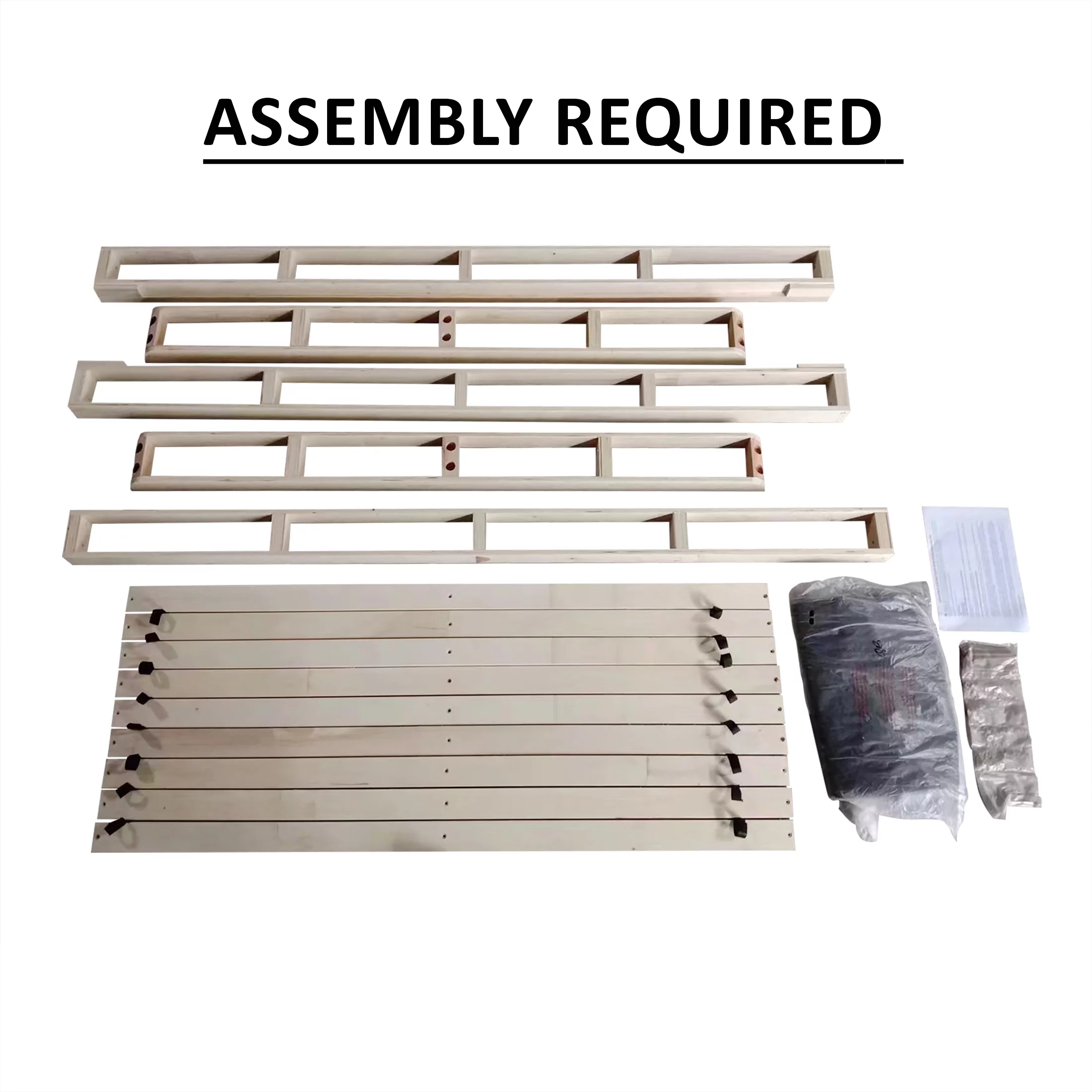 Castle Place Wood Box Spring, Mattress Foundation 8", Queen, Beige