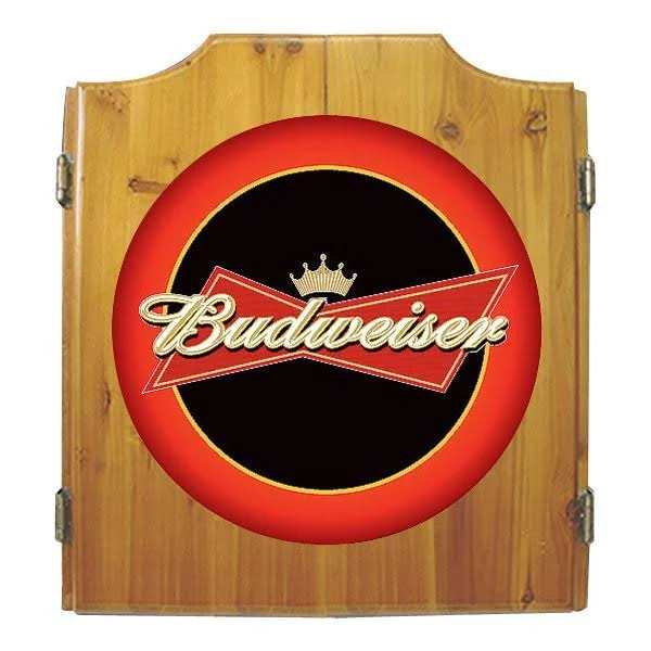 Budweiser Cabinet Dart Board Set