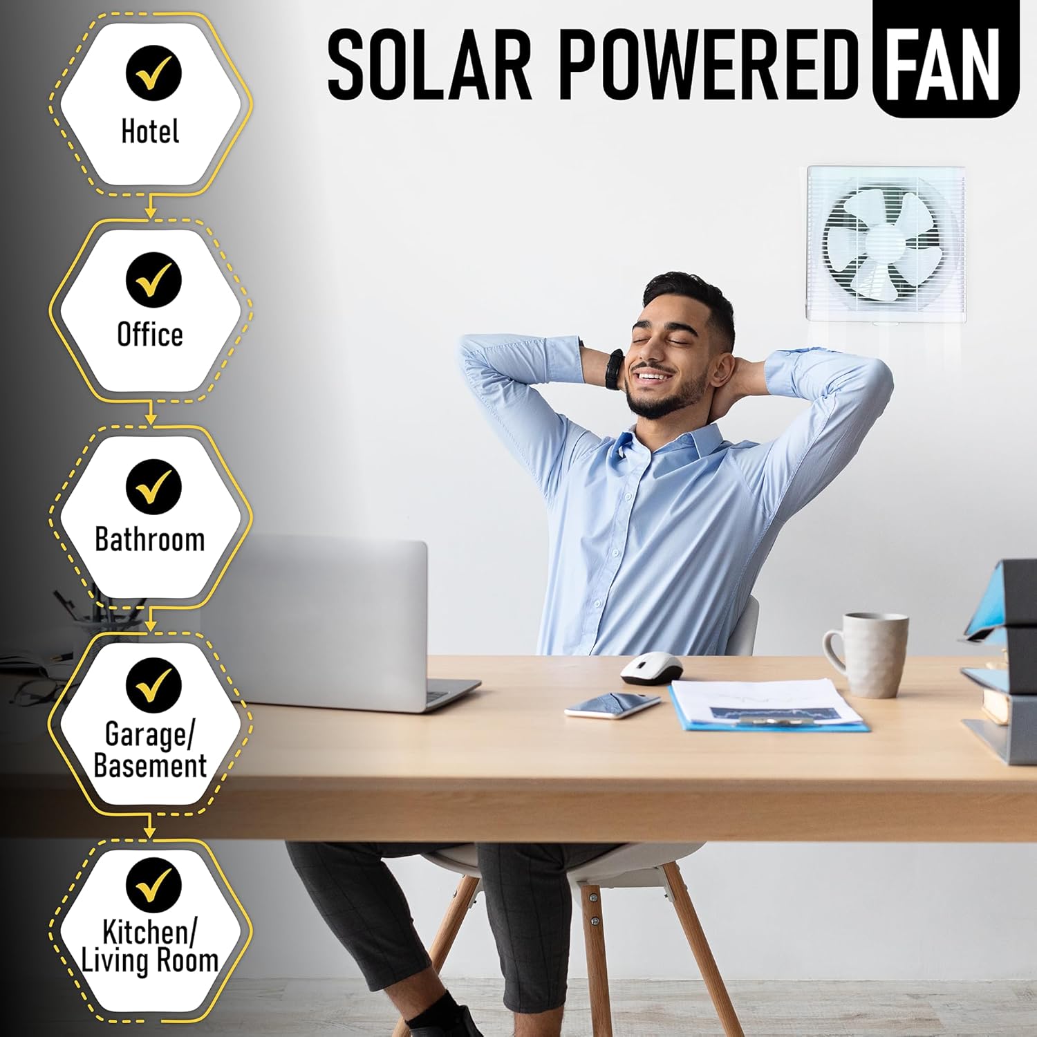 40W Attic Fan with Gable Mount 12" Brushless Exhaust Fan for Shed - Solar Vent Fan IP63 Greenhouse Supplies - Greenhouse Accessories Solar Powered Fans for Outside Chicken Coop Crawl Space Fan