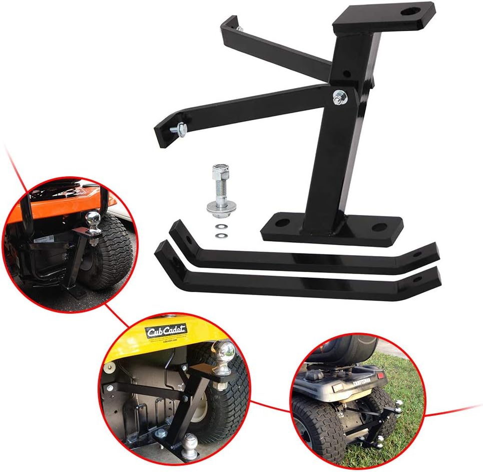 ELITEWILL Lawn Mower Trailer Towing Hitch, Garden Tractor Pro Hi Hitch Compatible with John Deere Cub Cadet Husqvarna Craftsman Riding Mowers Pack of 2
