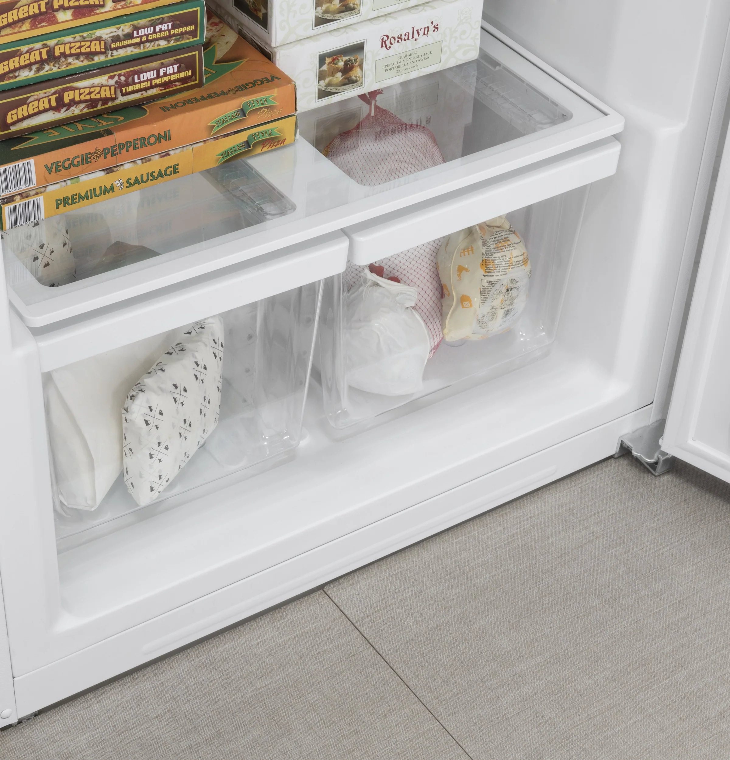 GE 33 Upright Freezer White - FUF21DLRWW
