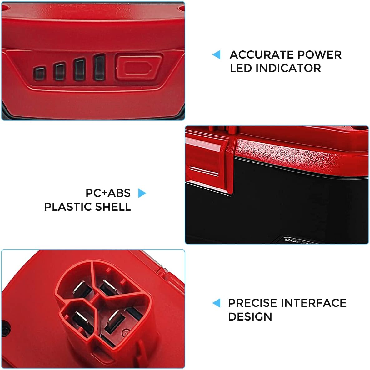 PDstation 2-Packs C3 19.2V 6000mAh Replacement Battery Compatible with Craftsman C3 Cordless Tools Pack of 2