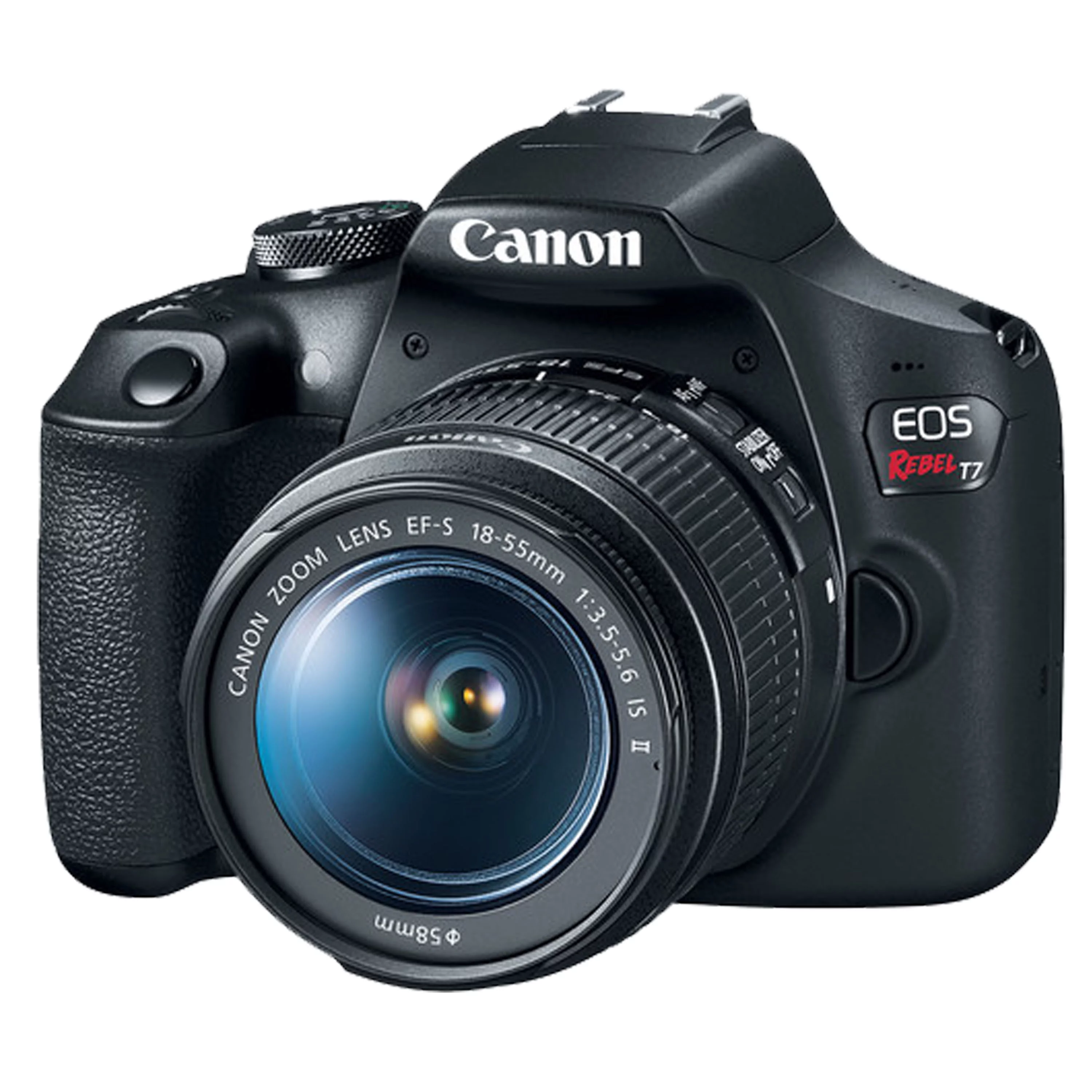 Canon EOS Rebel T7 DSLR Camera with 18-55mm+Canon EF-S 55-250mm f/4-5.6 IS STM+420-800mm HD Telephoto Zoom lens+case+128Memory Cards (24PC)