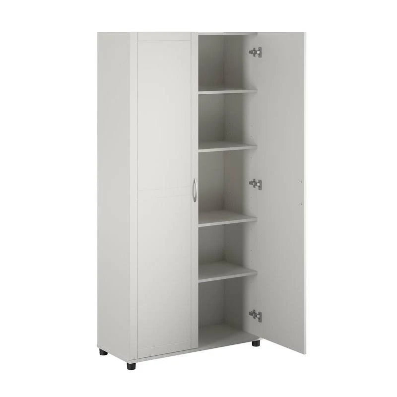 SystemBuild Callahan 36 inch Utility Storage Cabinet, White