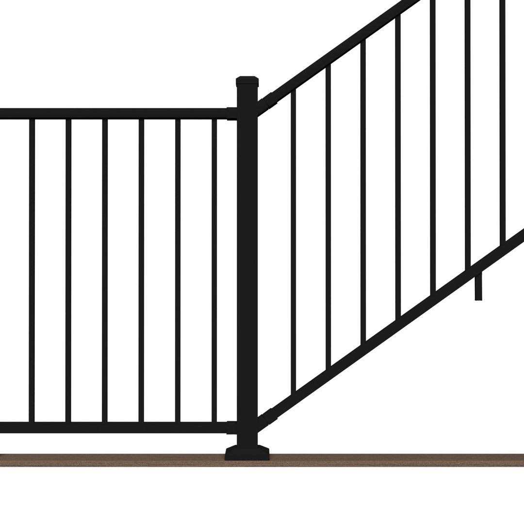Rapid Rail Textured Black Aluminum Railing Kit Deckorators - Shop Hardware Tools Online Store
