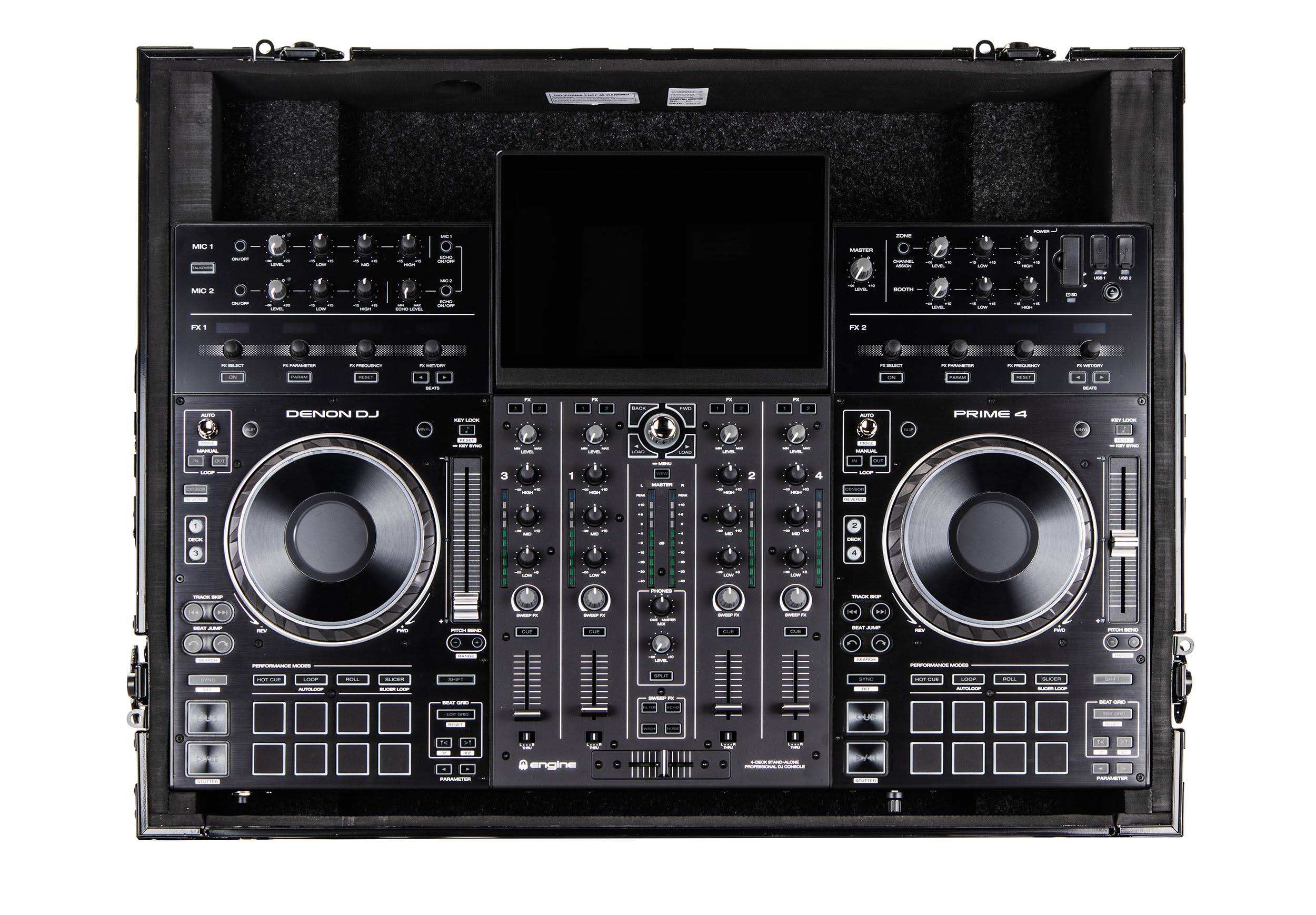 Odyssey FRPRIME4BL Black Label Controller Case for Denon DJ Prime 4