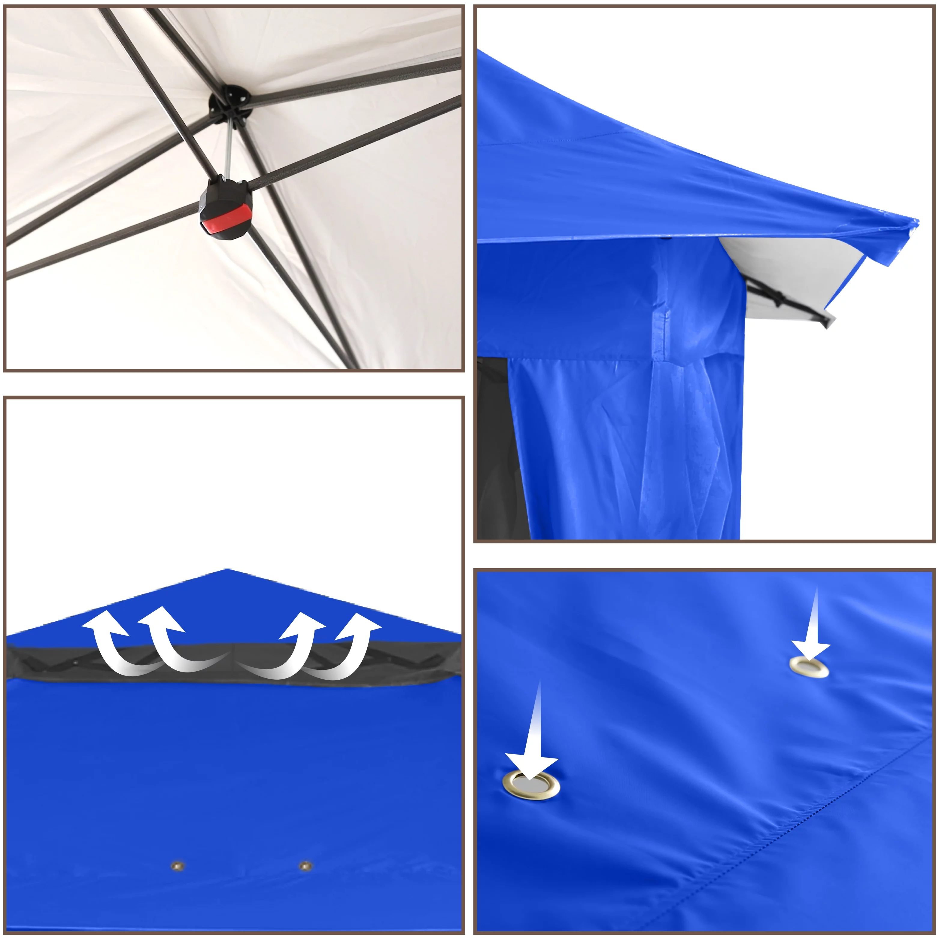 ABCCANOPY 13'x13' Gazebo Tent Outdoor Pop up Gazebo Canopy Shelter with Mosquito Netting
