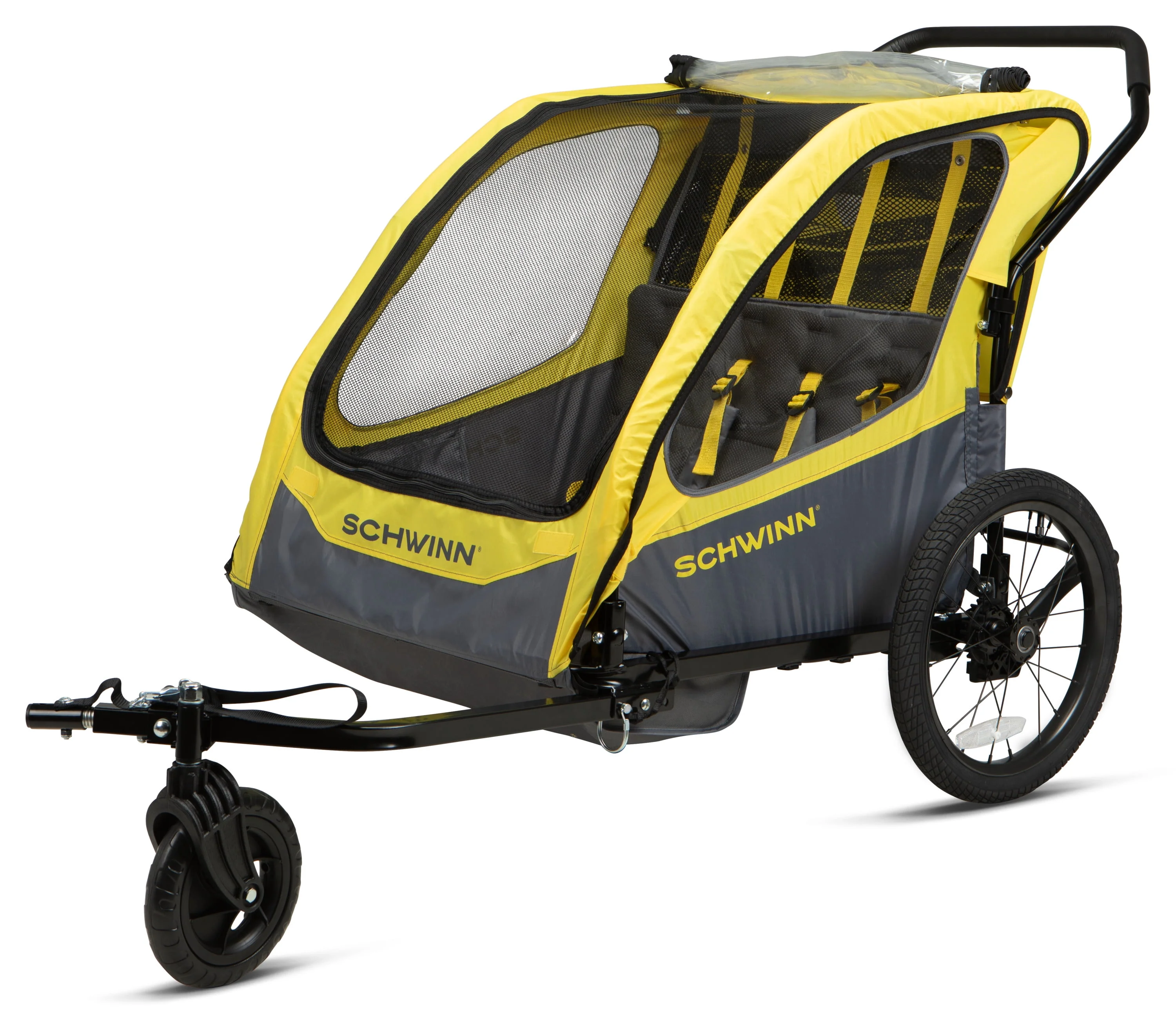 Schwinn Willow River Toddler Unisex Trailer/Stroller, Yellow