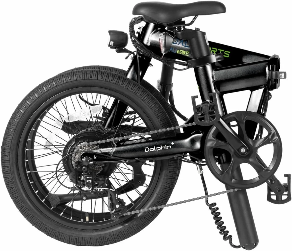 Qualisports Dolphin 20" Adults Folding Electric Bike Ebike 48V 500W Removable Battery 20MPH Outdoor Ebike, long range - Curated Treasures Market