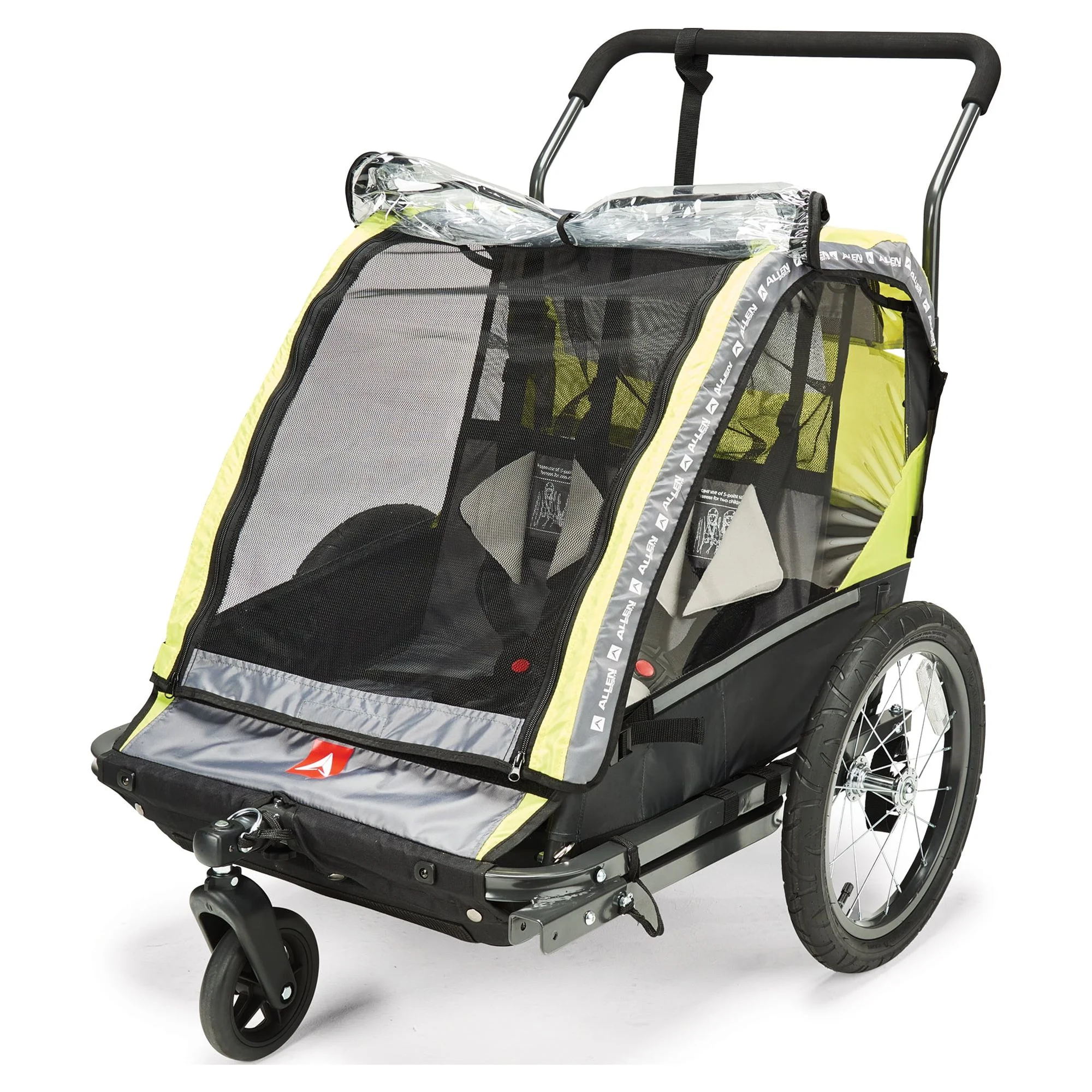 Allen Sports 2-Child Bicycle Trailer and Stroller, model AS2