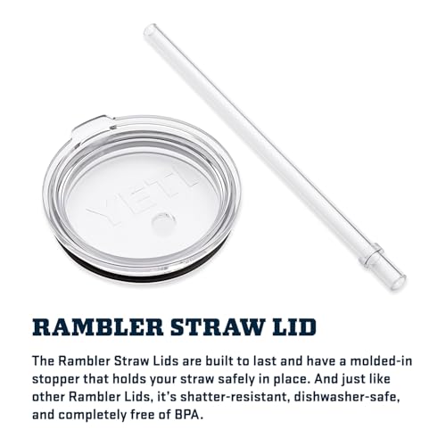 YETI Rambler Tumbler with Handle and Straw Lid, Vacuum Insulated Travel Mug, Stainless Steel