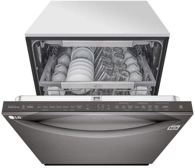 LG LDT7808BD 42dB Black Stainless Top Control Dishwasher