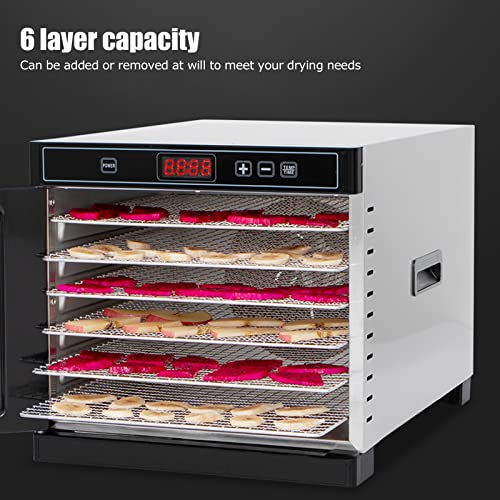 Freeze Dryer, Energy saving 6 Layers Stainless Steel Food Dehydrator for Jerky