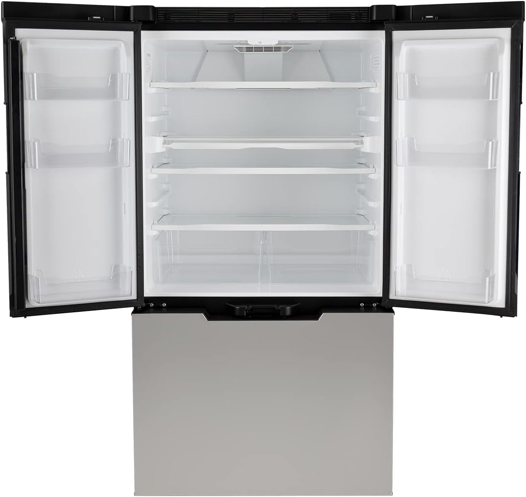 NORCOLD INC Norcold N20DCSS Polar Elite N20DC Stainless Steel DC Compressor RV Refrigerator with French Doors - 20 cu. ft.