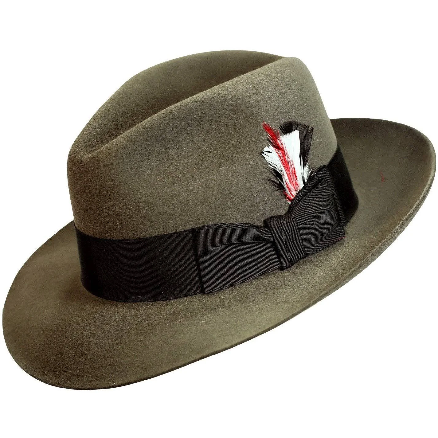 Stetson Temple Fur Felt Fedora Hat: Size: 7 3/4 Caribou