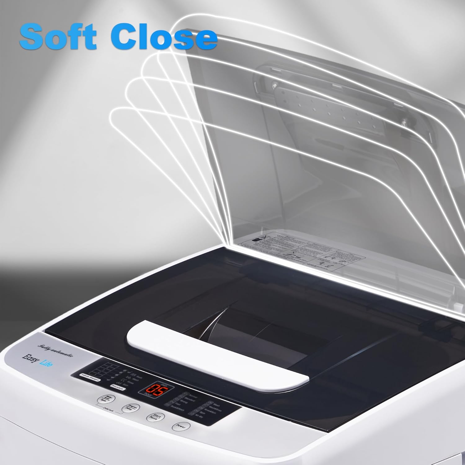 Full Automatic Washer Machine,Portable Washing Machine for Household Use,1.04 Cu.Ft.Laundry Washer Spin with 10 Wash Programs& LED Display& Built-in Drain Pump,Ideal for RV,Camping,Apartment