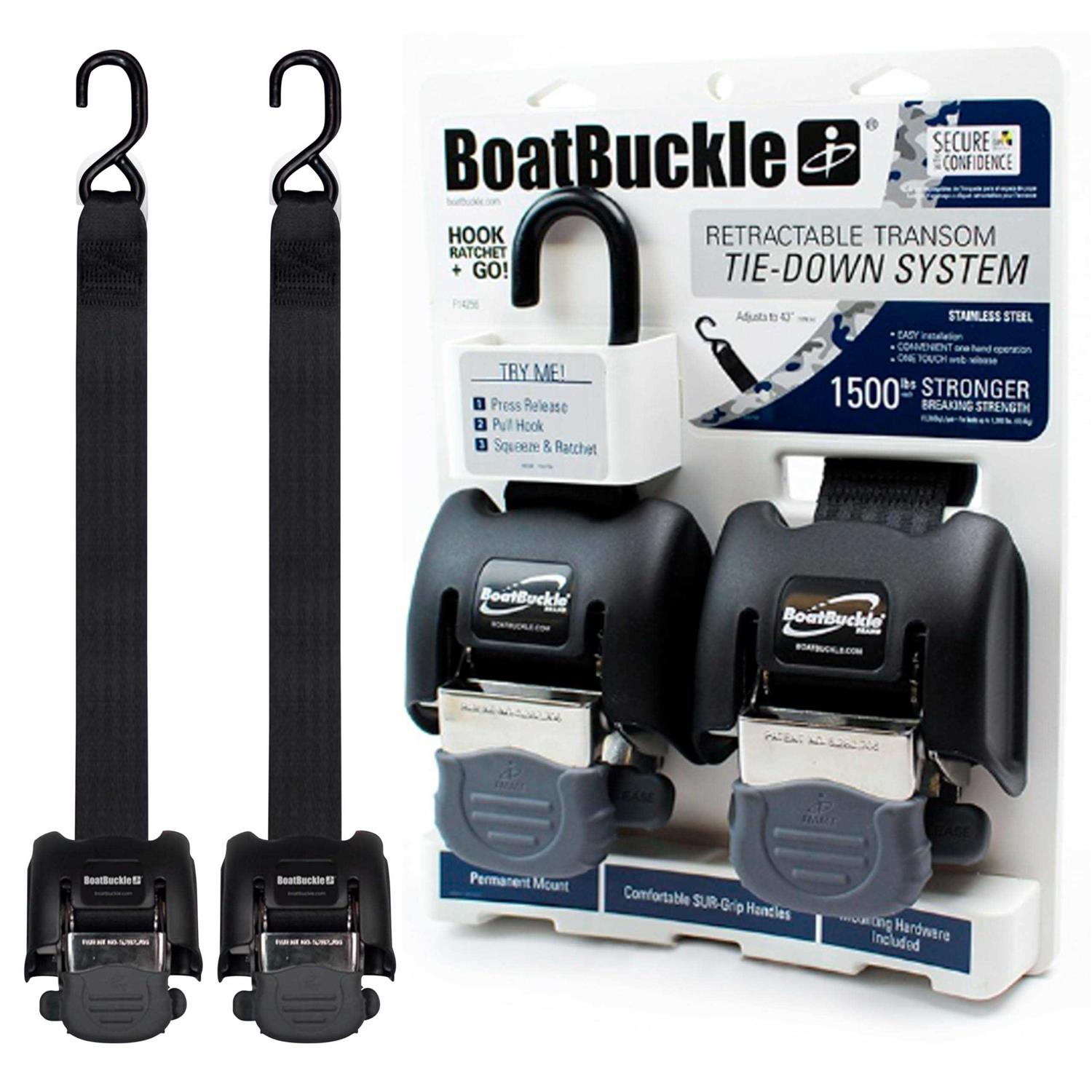 BoatBuckle G2 Retractable Transom Tie-Down - Shop Hardware Tools Online Store