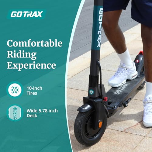 Gotrax Electric Scooter for Adult, 350/500W Motor, Max 18/38 Mile and 20MPH Speed,10" Pneumatic Tire, 36V/48V Big Battery All Aluminum Body, Large LED Display Foldable Commuting E Scooter for Adult
