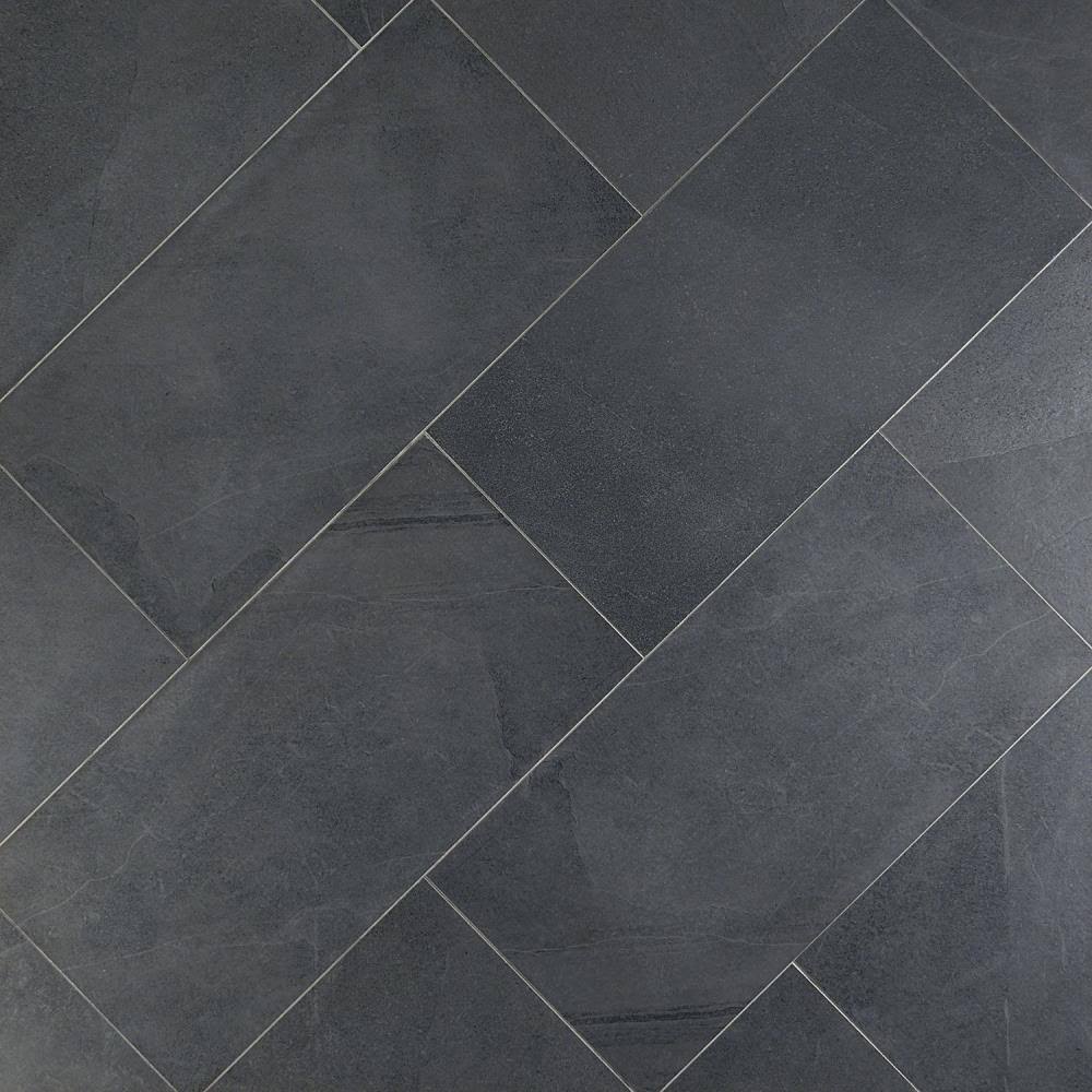 Artmore Tile Stafford Nero 12 in. x 24 in. Porcelain Floor and Wall Tile (6 Pieces 11.62 Sq. ft. per CASE) | EXT3RD101303
