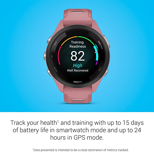 Garmin Forerunner 265 Running Smartwatch, Colorful AMOLED Display, Training Metrics and Recovery Insights