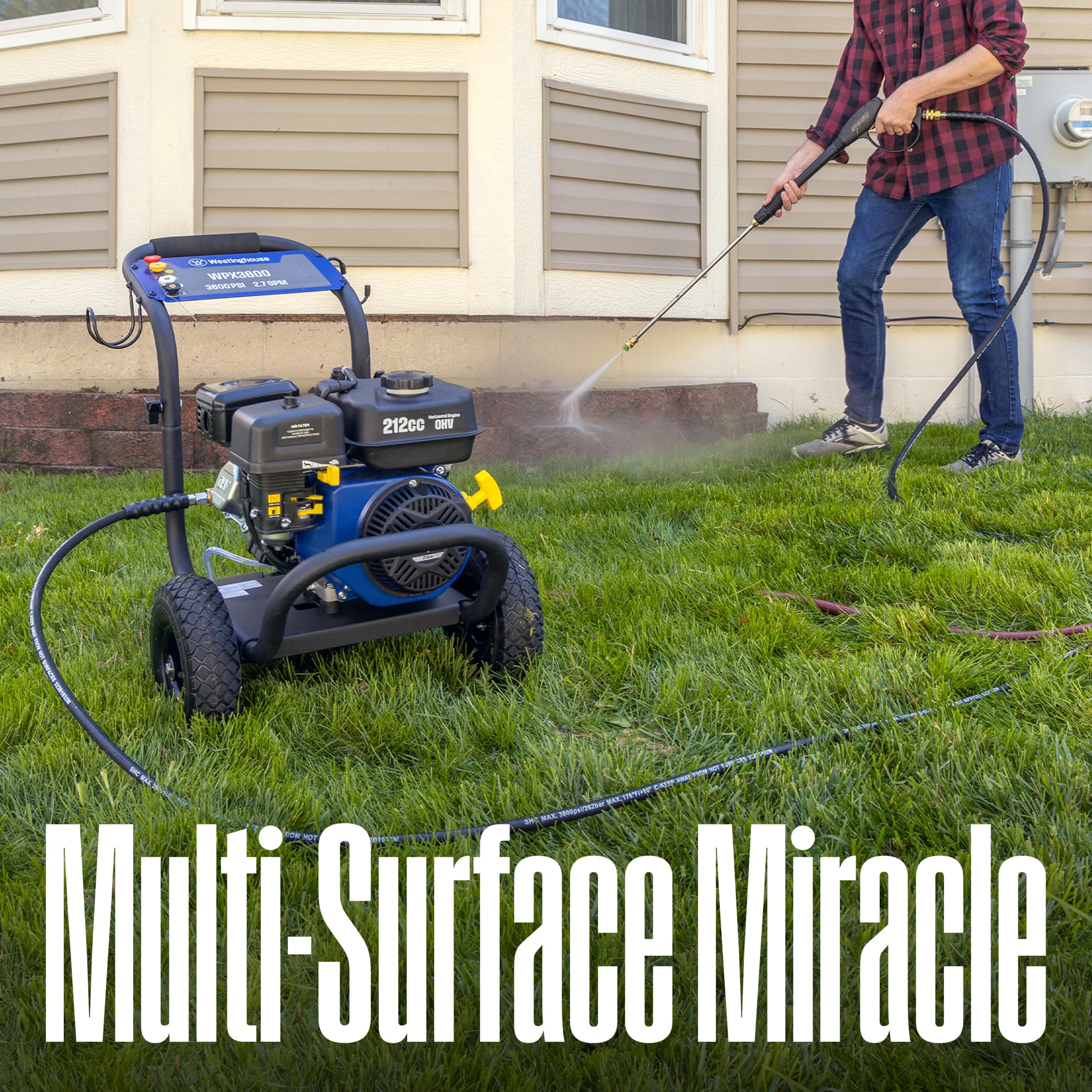 Westinghouse 2700-PSI, 2.3- GPM Gas Pressure Washer with 4 Nozzles & Soap Tank