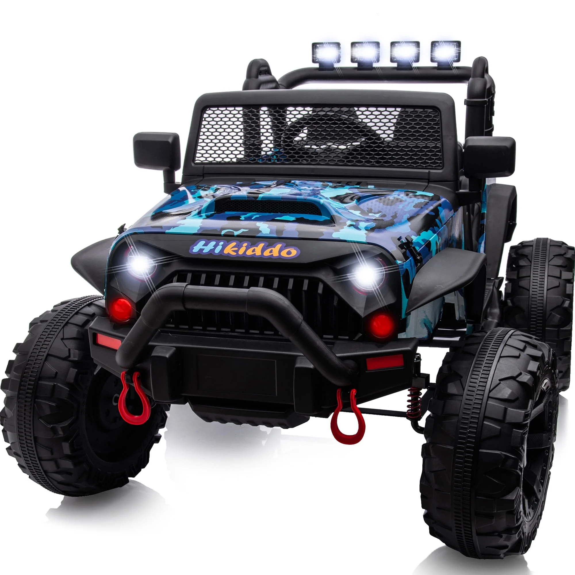 Hikiddo 24V Kids Ride on Truck, 2 Seater Powered Ride on Toy Car with Remote