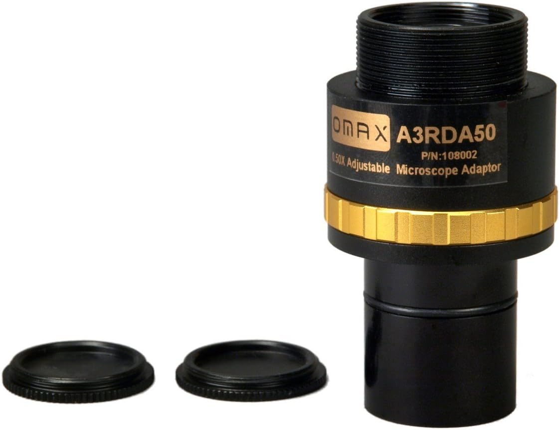 OMAX 0.5X Adjustable Reduction Lens for Microscope Camera