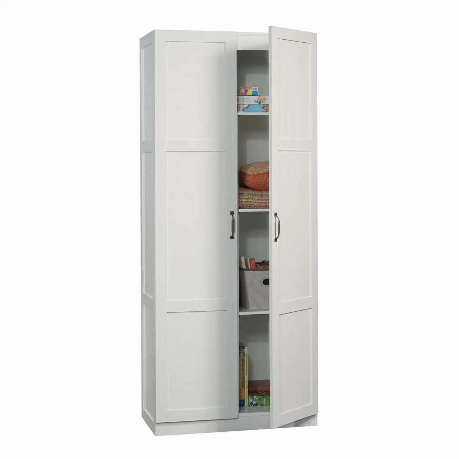 Scranton &amp; Co Traditional 2 Door Storage Cabinet in White