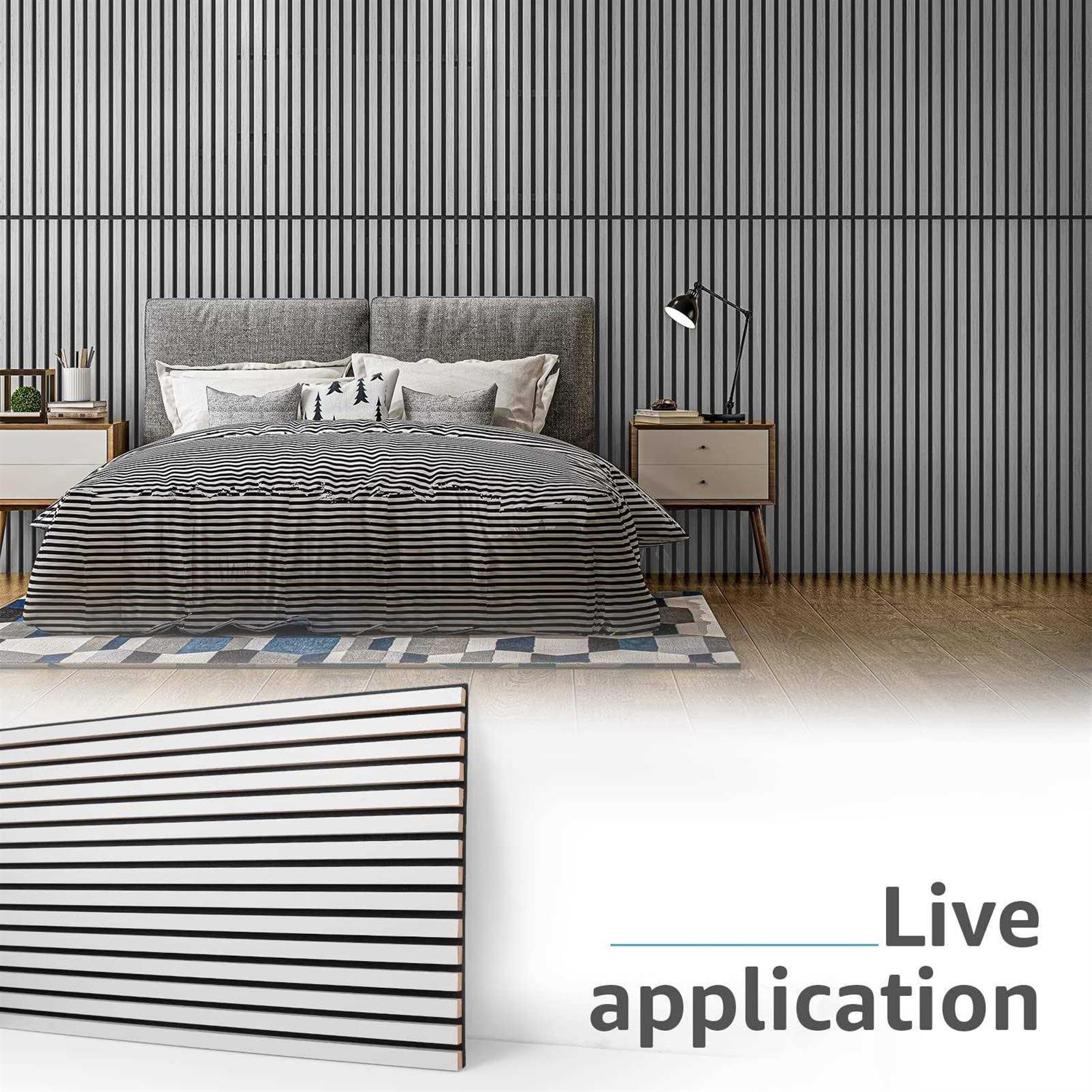Art3d 2 Wood Slat Acoustic Panels for Wall and Ceiling - Shop Hardware Tools Online Store