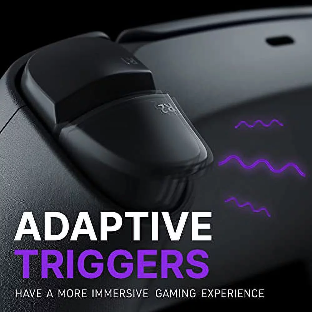 Gamenetics Custom Official Wireless Bluetooth Controller for PS5 Console - PC - Un-Modded - Video Gamepad Remote (Lightning)