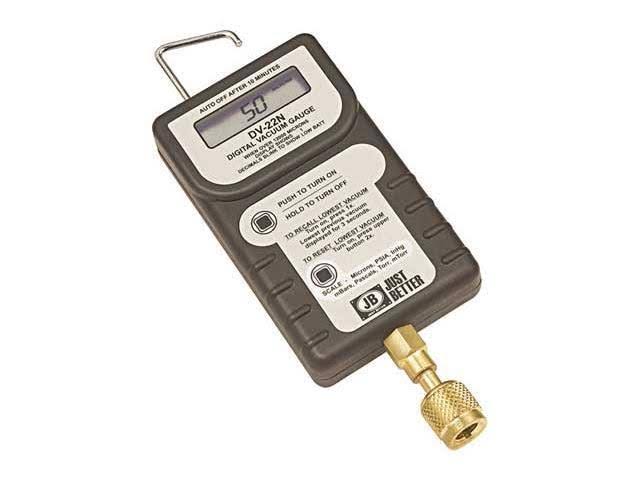 JB Industries DV-24N Digital Micron Gauge with Case,LCD