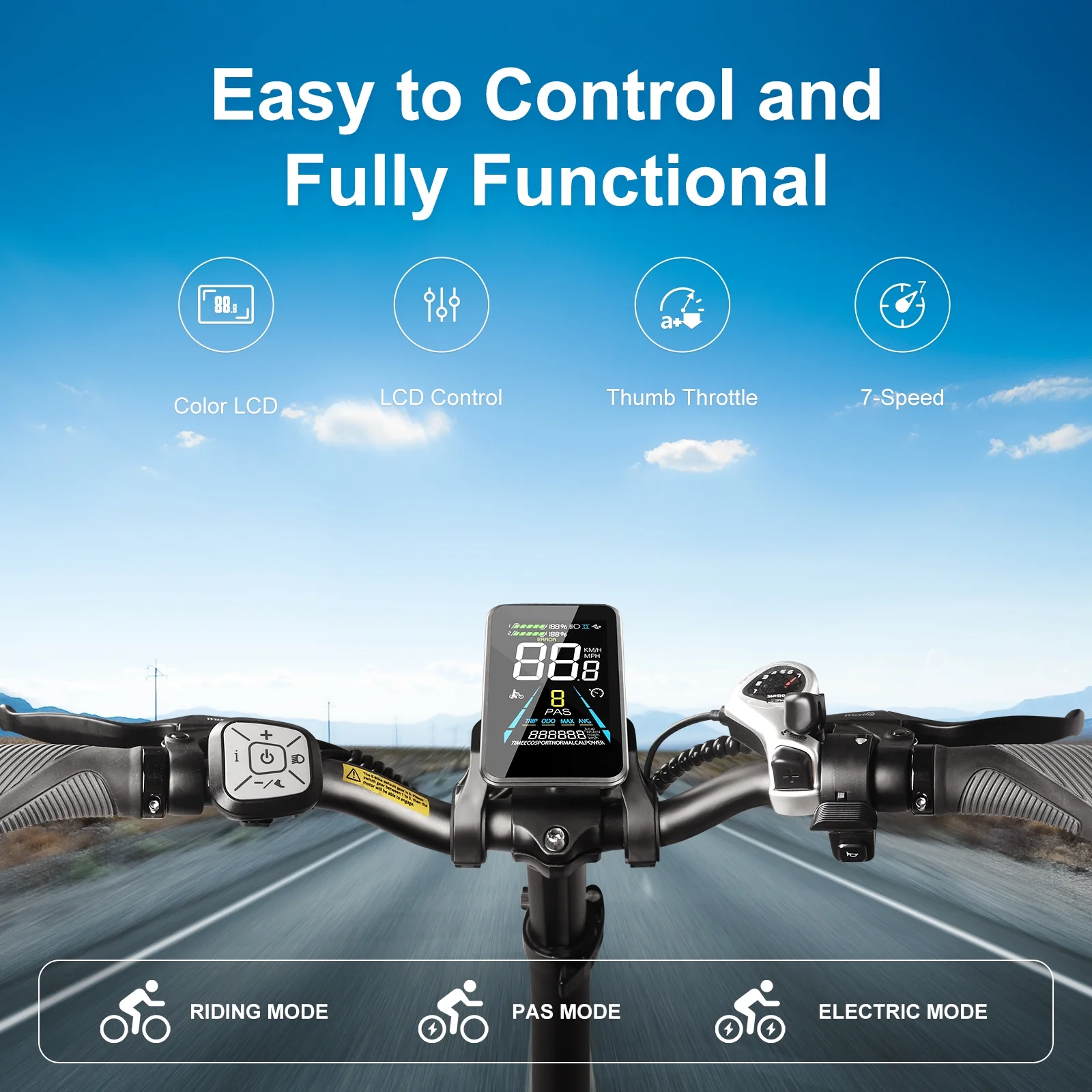Wildeway Folding Electric Bicycle for Adults ,750w Motor，48v 32ah Removable Battery , 7 Speeds, 20×3.0 Fat Tire Snow Mountain Beach City Ebike Black UL2849