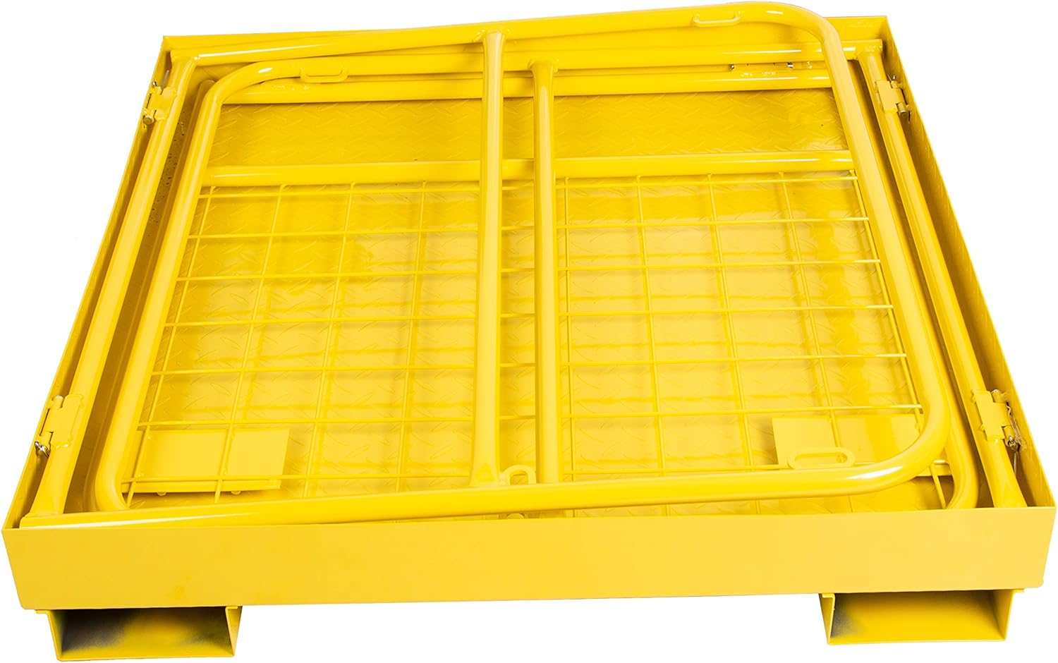 36x36 Forklift Safety Cage Heavy Duty Steel Sturdy Stable Structure 1102 LBS Capacity Folding Storage