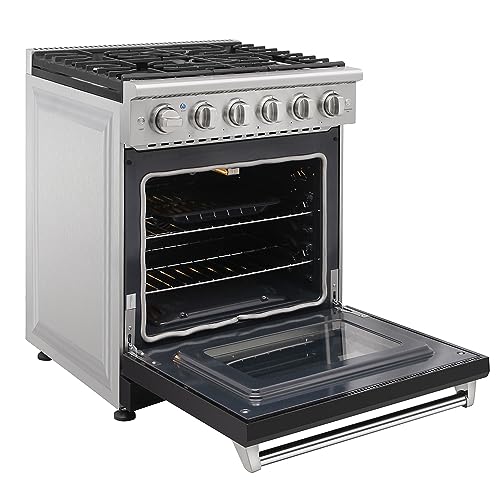 KOSTCH 30 inch Professional Freestanding Pro-Style Propane Gas Range with 5 Burners, 4.55 cu.ft. Oven Capacity, in Stainless Steel - KOS-30RG03MLP