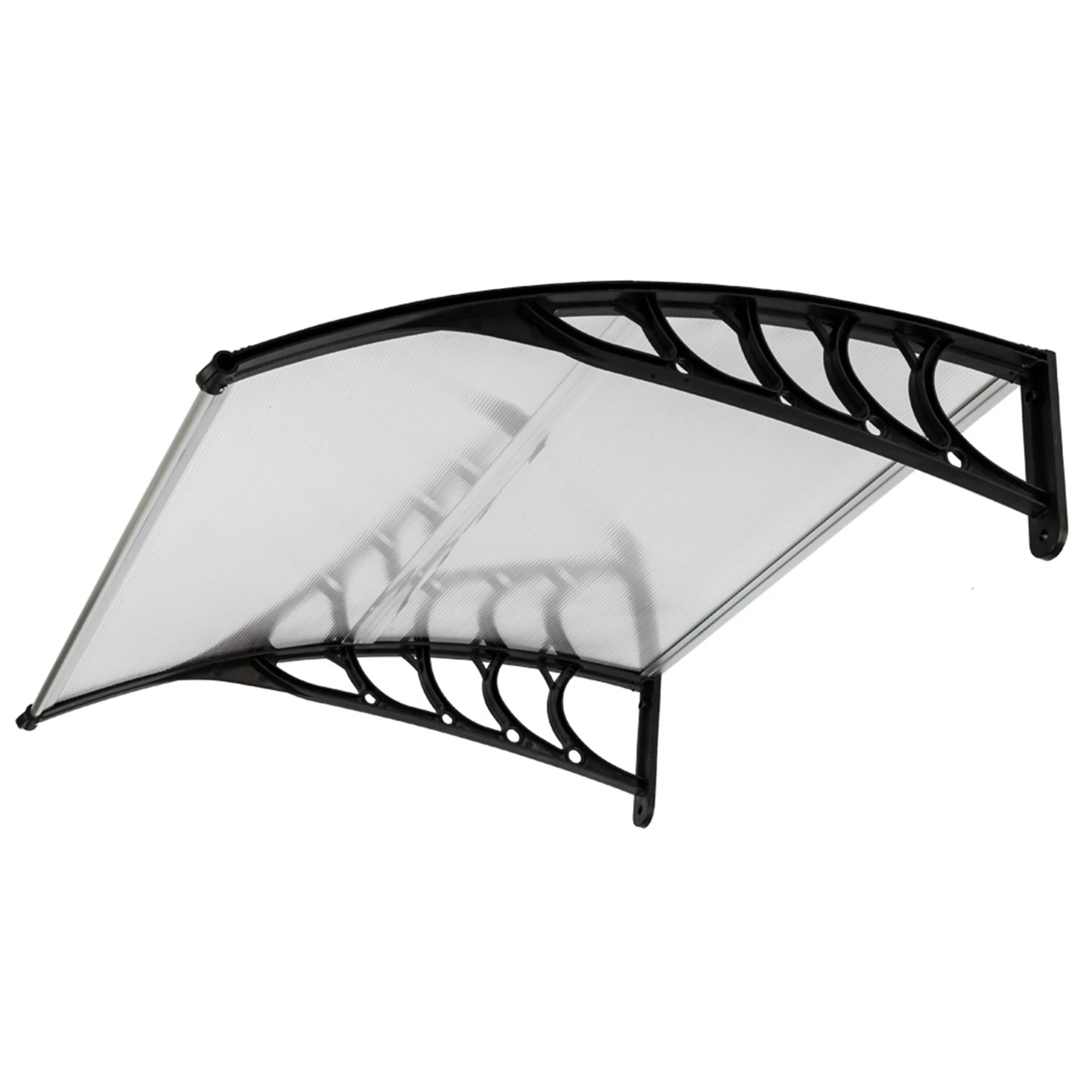 40x40" Back Door Canopy Window Door Awning Domestic Eaved Canopy Grey - Curated Treasures Market