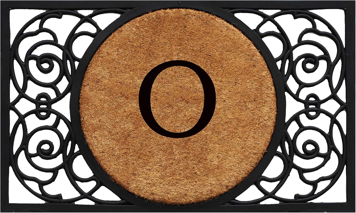 Calloway Mills 180031830B Armada Circle Monogram Doormat, 18" x 30" (Letter B)