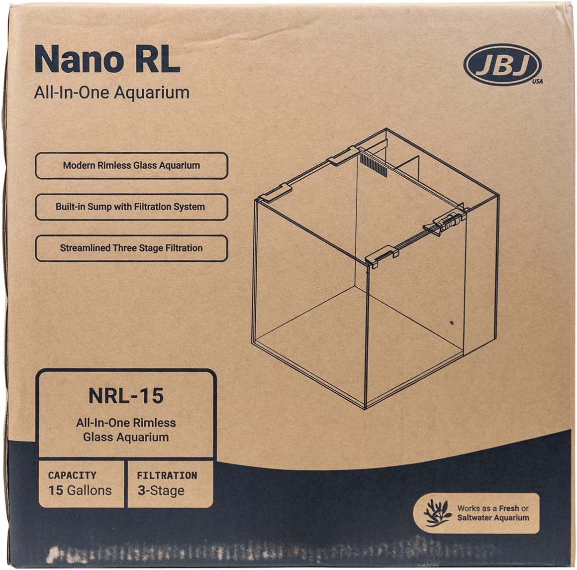 Nano Rimless - 15-Gallon // All-in-One Aquarium
