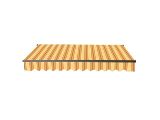 Aleko Motorized Retractable Home Patio Canopy Awning 13x10 Multi Yellow
